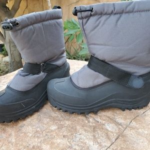 Kids Gray Snow Boots